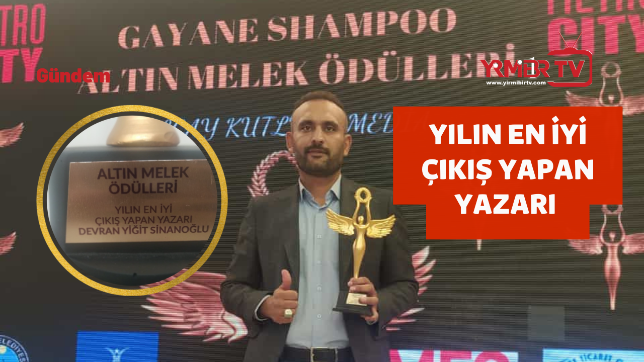 YILIN EN İYİ ÇIKIŞ YAPAN YAZARI ÖDÜLÜ SİNANOĞLU