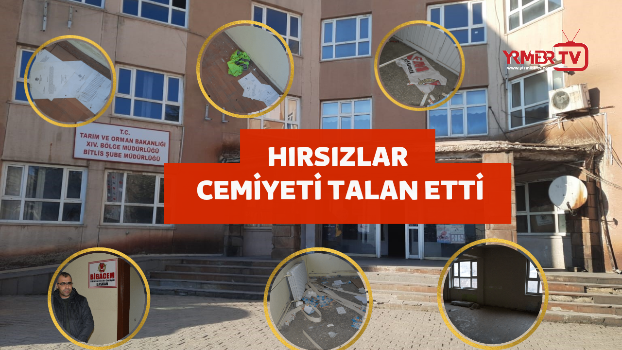 Hırsızlar Bitlis Gazeteciler Cemiyetini talan etti