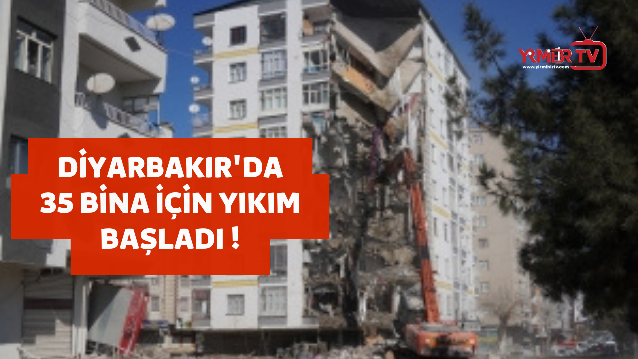 Diyarbakır’da acil yıkım kararı verilen binaların yıkımına başlandı