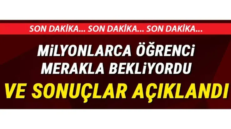 YKS 2023 TERCİH SONUÇLARI AÇIKLANDI..Hemen Tıkla Öğren 