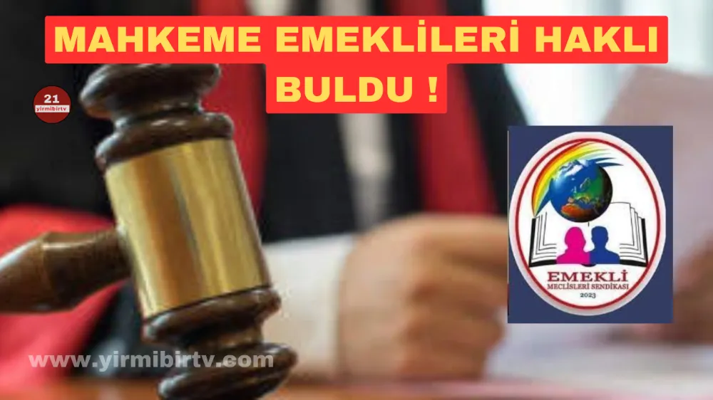 Emekli Meclisleri Sendikası tüzel kişilik statüsü kazandı 