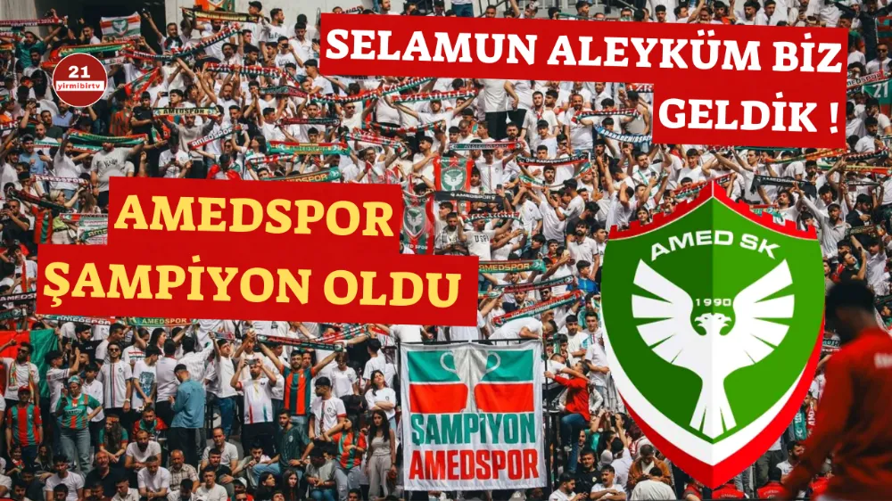 Amedspor şampiyon oldu