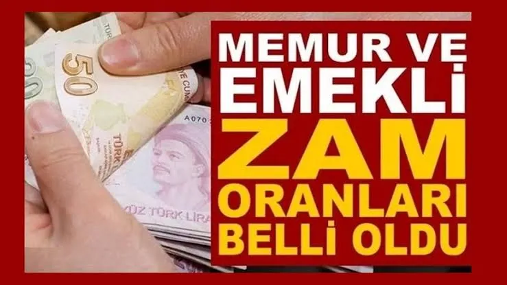 Memur ve emekli zam oranı kesinleşti