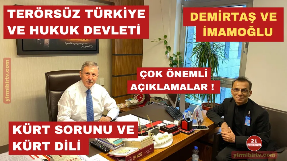 Selçuk Özdağ : Terörsüz Türkiye, Hukuksuz Türkiye’de İnşa Edilemez !