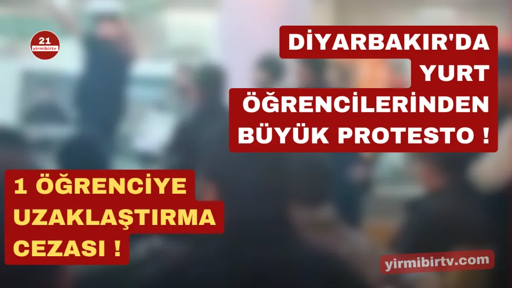 Diyarbakır KYK Yurdunda yemek protestosu : Tek çeşit yemeği bile veremiyorsunuz