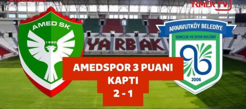 Amedspor 3 puanı kaptı 